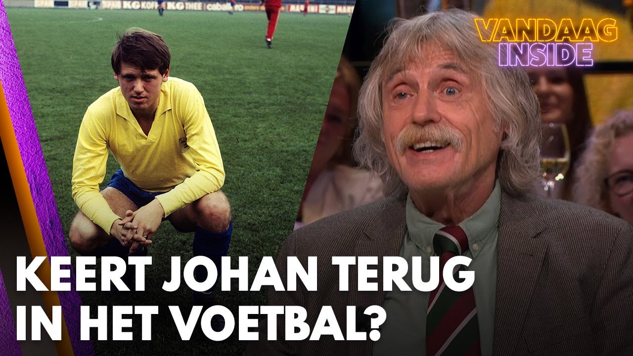 Denkt Johan Derksen (76) na over een comeback op de voetbalvelden? | VANDAAG INSIDE