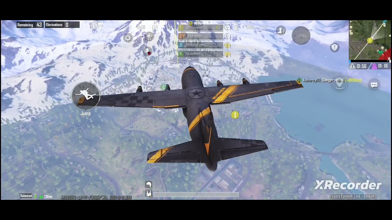 I rushed on all pro player and this happened in bgmi 