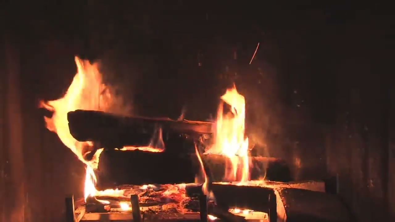 Real Crackling Fireplace | 3 Hours of Genuine Fire Sounds