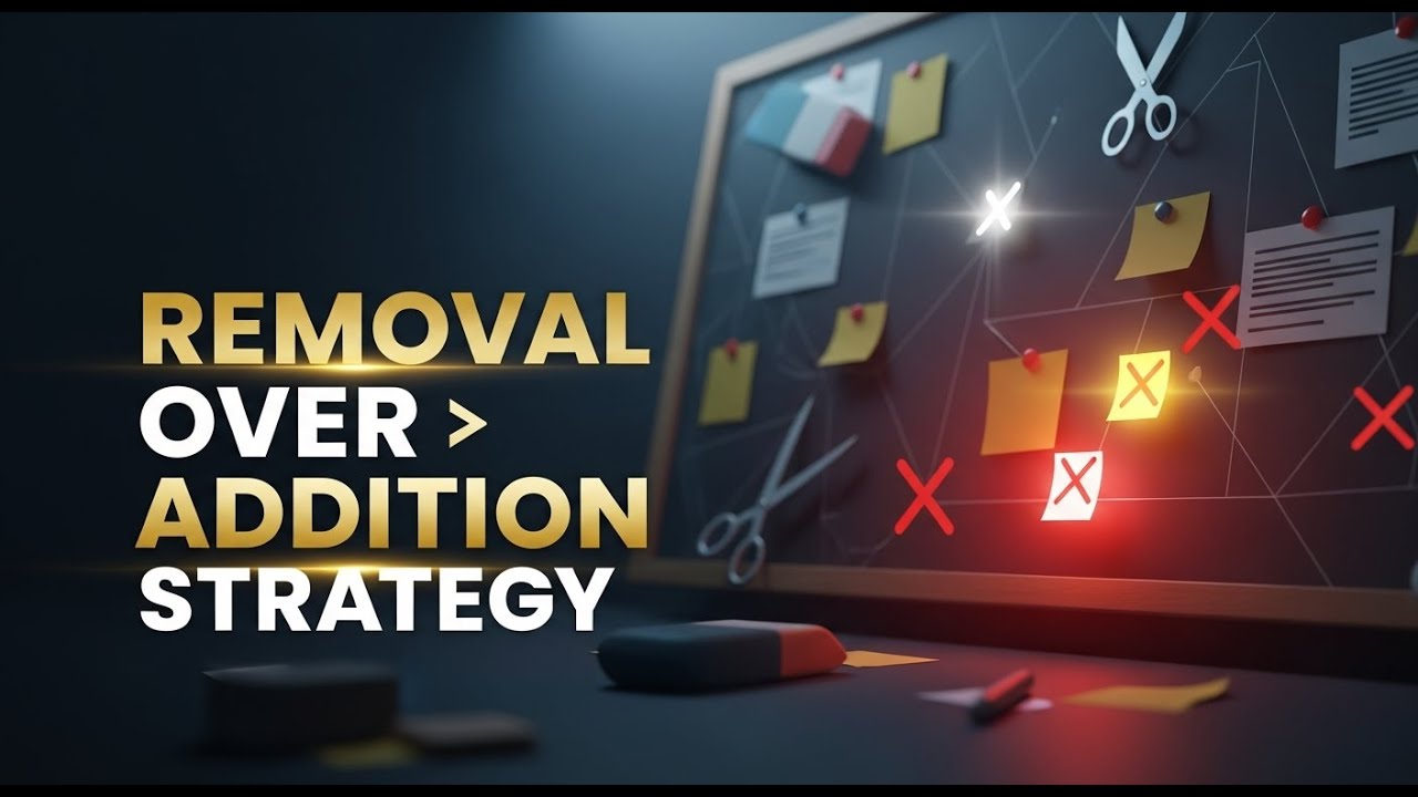 Strategy Is About Removal, Not Addition