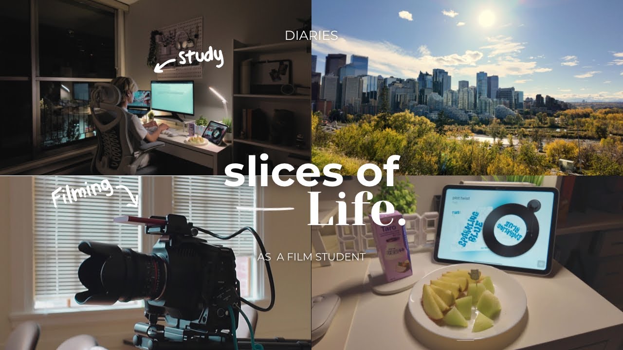 📁Slices of Life of a Film Student | Attending Classes, Studying, Filming, Eat & Explore