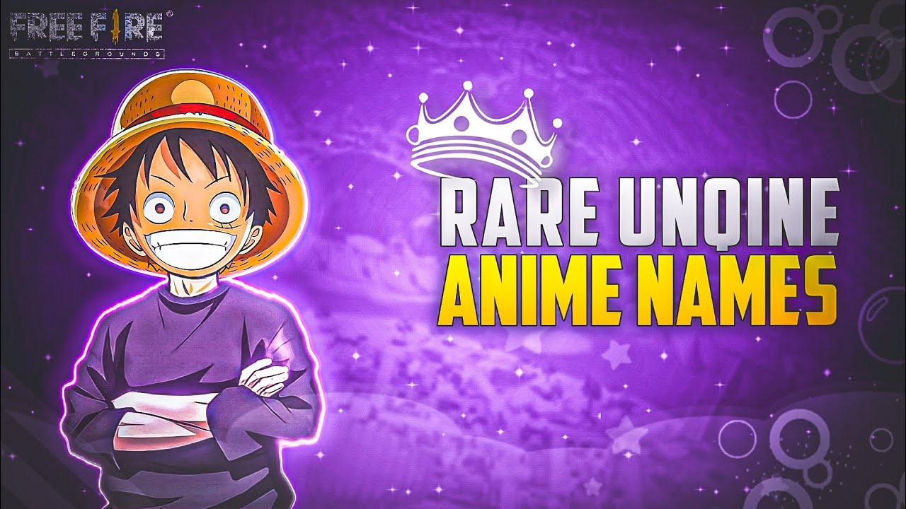 Rare Unique Anime Names 🤯 | Rare Unqiue Anime names for Free Fire #Maxdeepak