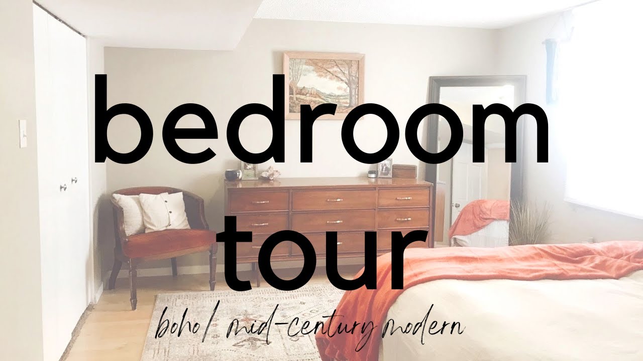Our Room Tour | Thrifted  & Secondhand Boho and Mid Century Modern