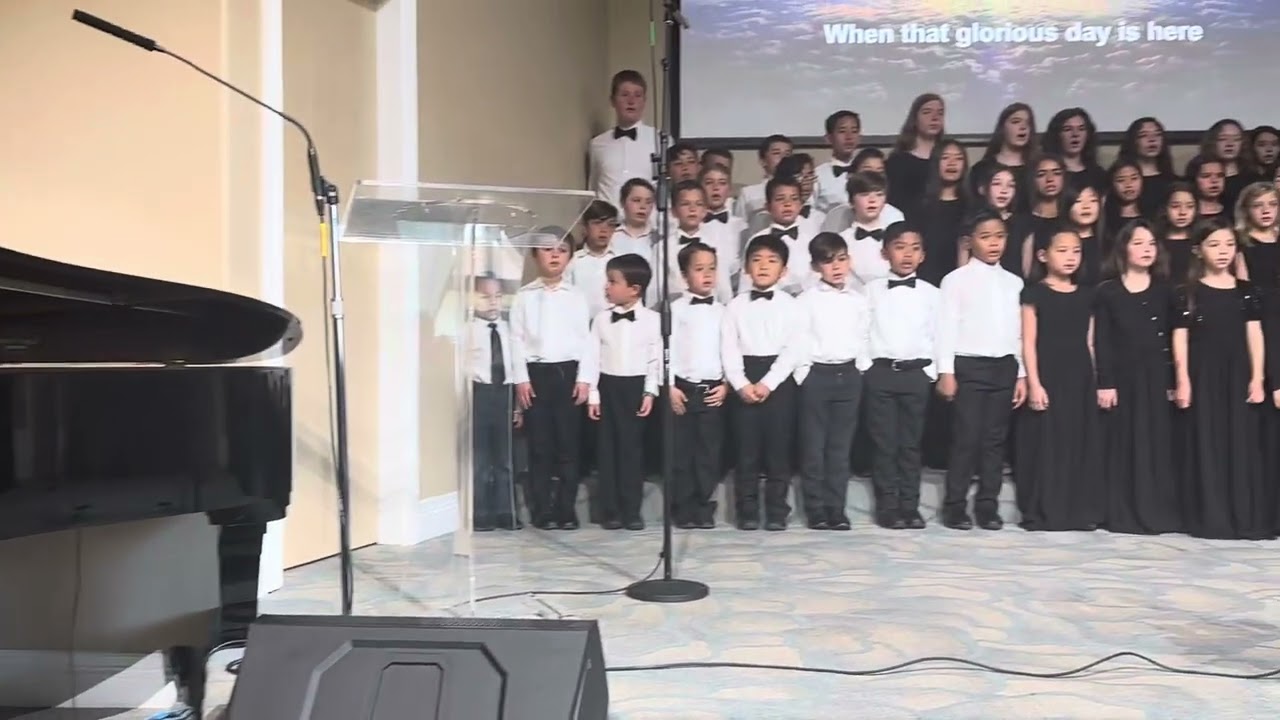 When the Savior Comes Again (cover) Mentone 3 Angels Children Choir