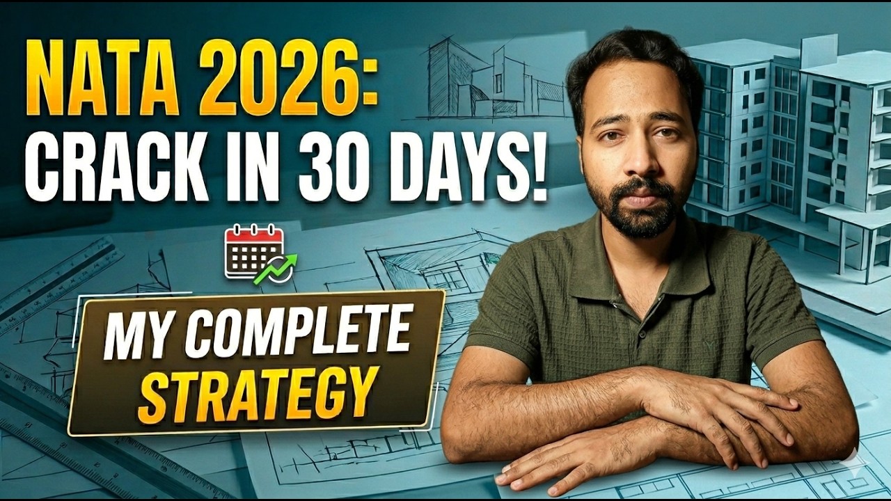 30 Days NATA Strategy 2026 🚀 | Complete Study Plan to Crack NATA in 1 Month #nata2026 #archgenesis