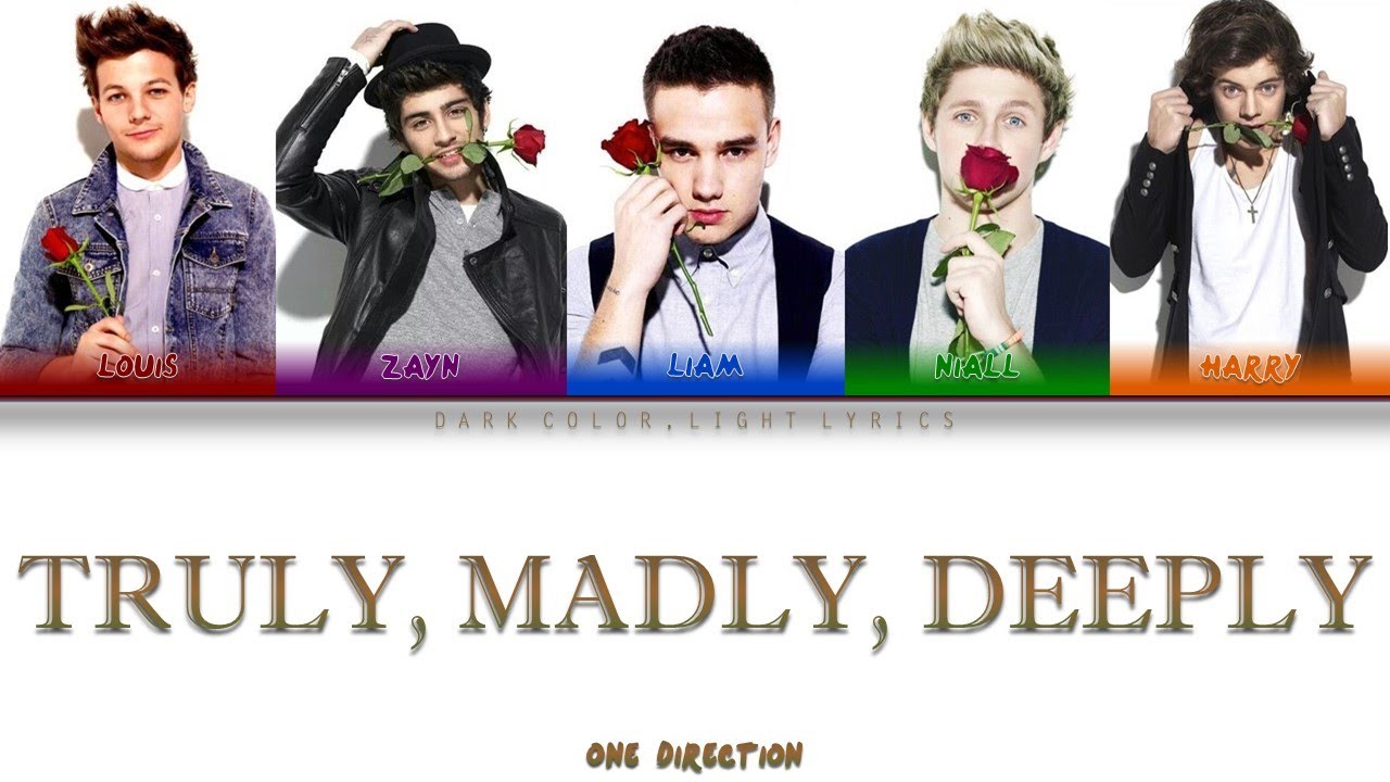 One Direction 'Truly, Madly, Deeply' Lyrics [Color Coded ENG_ESP]