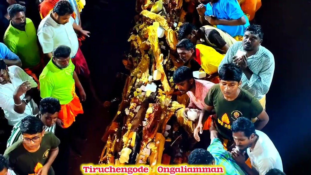 மகா குண்டம் பெருவிழா அறுபது அடி பூக்குழி திருச்செங்கோடு அருள்மிகு சின்ன ஓங்காளியம்மன் திருக்கோயில்