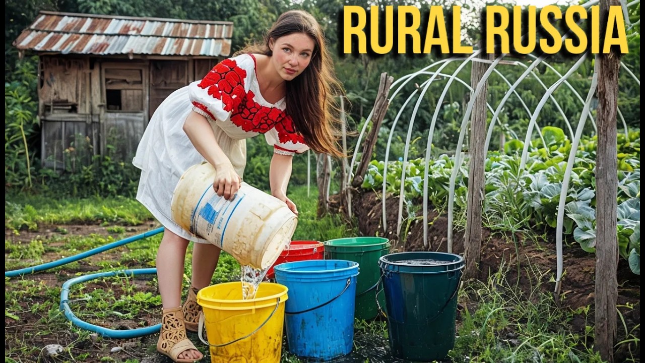Country Girl Daily Routine Life in a SIBERIAN VILLAGE🐓Daily to Night Rural Lifestyle🐄Sauna Day🧖‍♀️