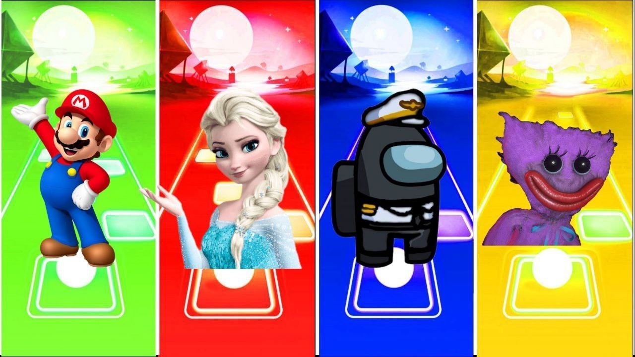 Mario 🆚️ Elsa 🆚️ Among Us 🆚️ Huggy Wuggy