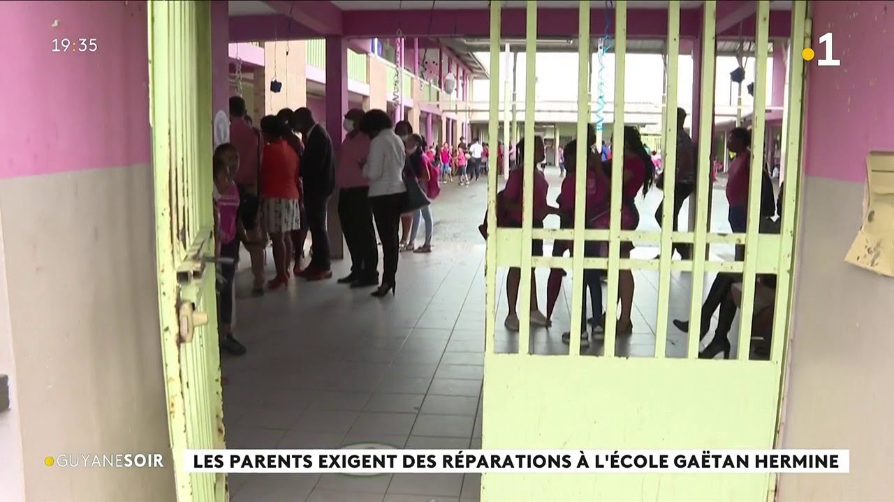 Les parents exigent des réparations à l'école Gaëtan Hermine