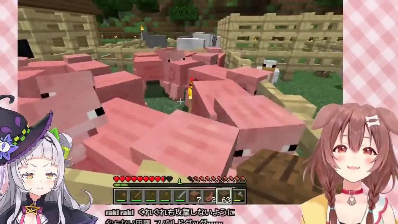 [engsub] Korone's first Minecraft adventure part 2