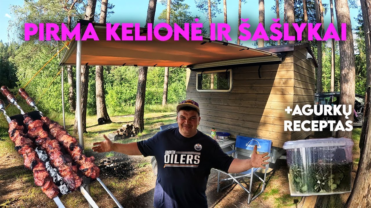 Pirmas išbandymas: 550 kg kemperiukas prie ežero!
