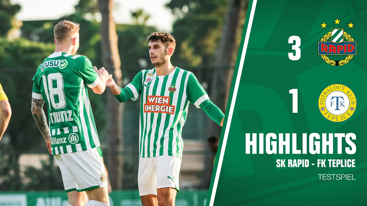 3 Tore im Test | Highlights: SK Rapid vs. FK Teplice