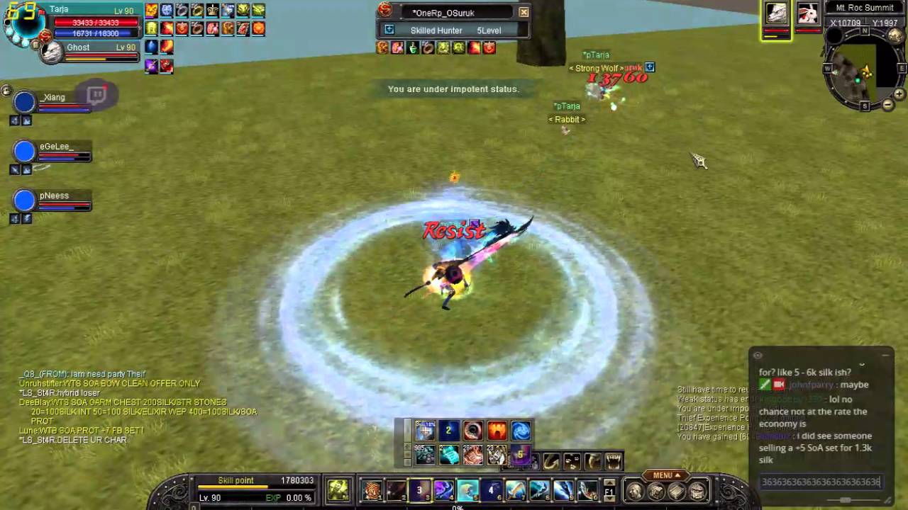 Tarja Job War in Electus-Reborn Silkroad Online