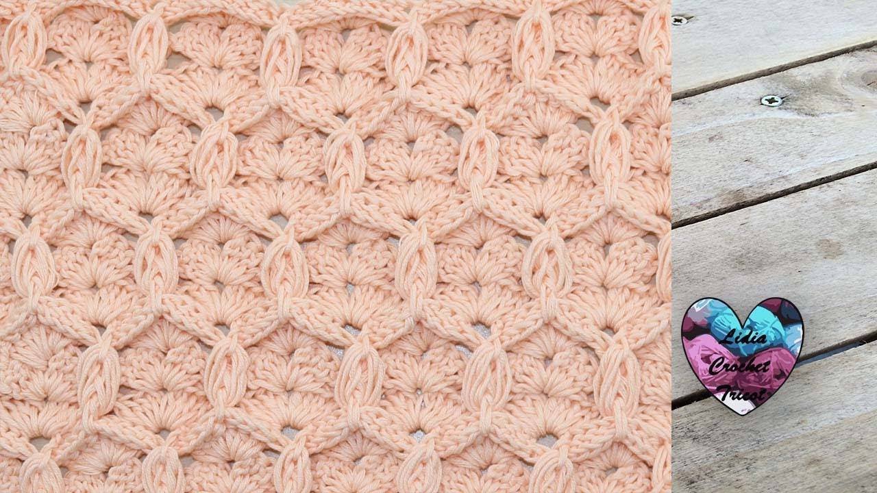 Point Crochet Losanges en relief