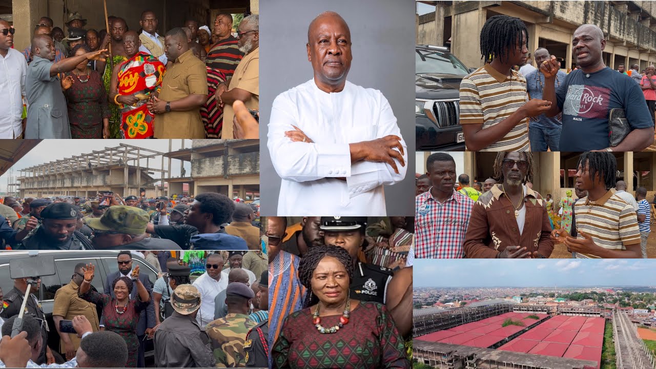 Krofrom & Mamponteng Market🔥Vice Prez Jane Naana Visits Kumasi Abandoned Market & Promises Asanteman