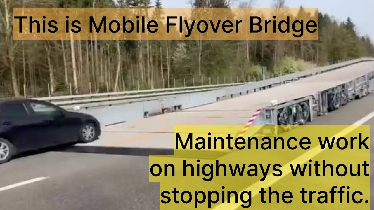 The Mobile Flyover Bridge | #switzerland