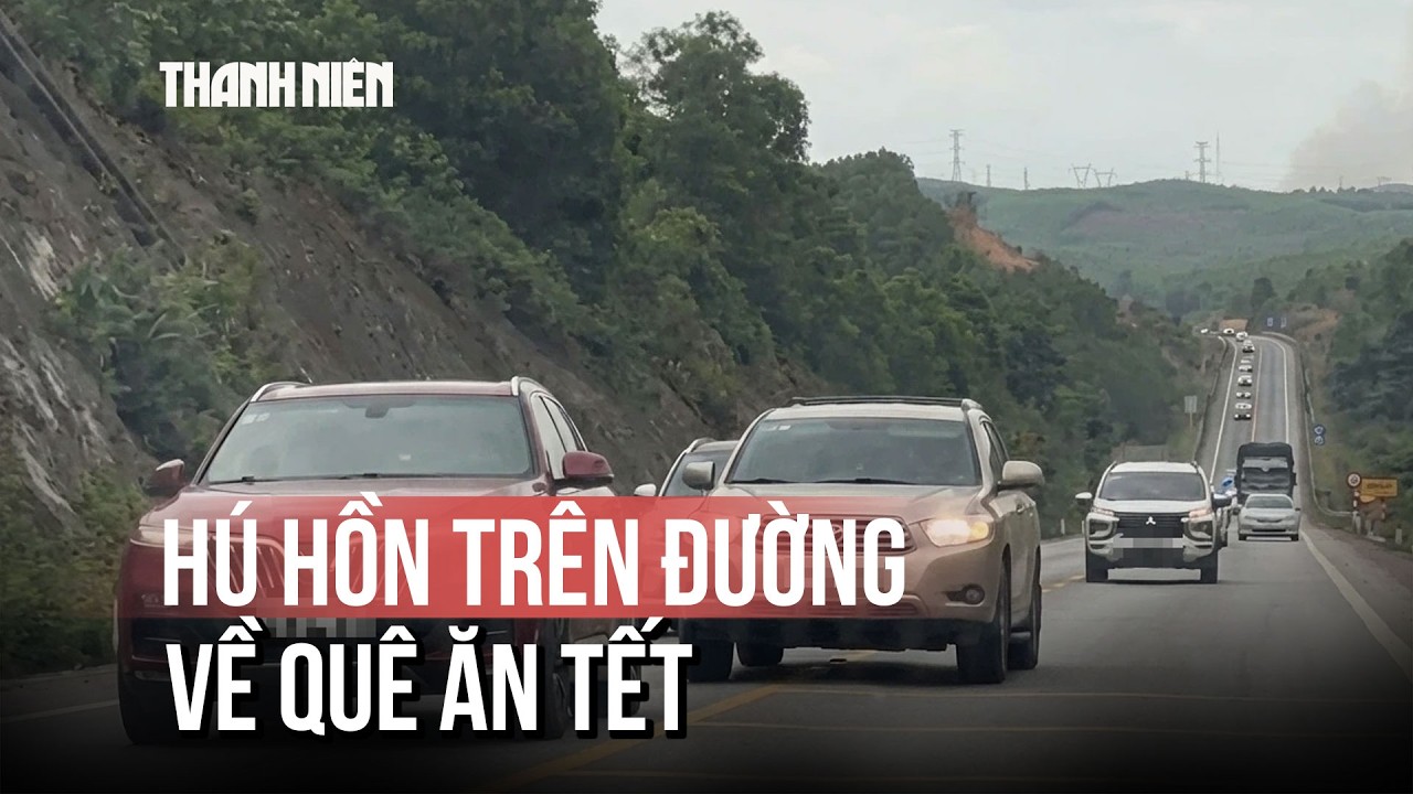 Ngao ngán cảnh xe lấn làn, vượt ẩu trên cao tốc Cam Lộ - La Sơn