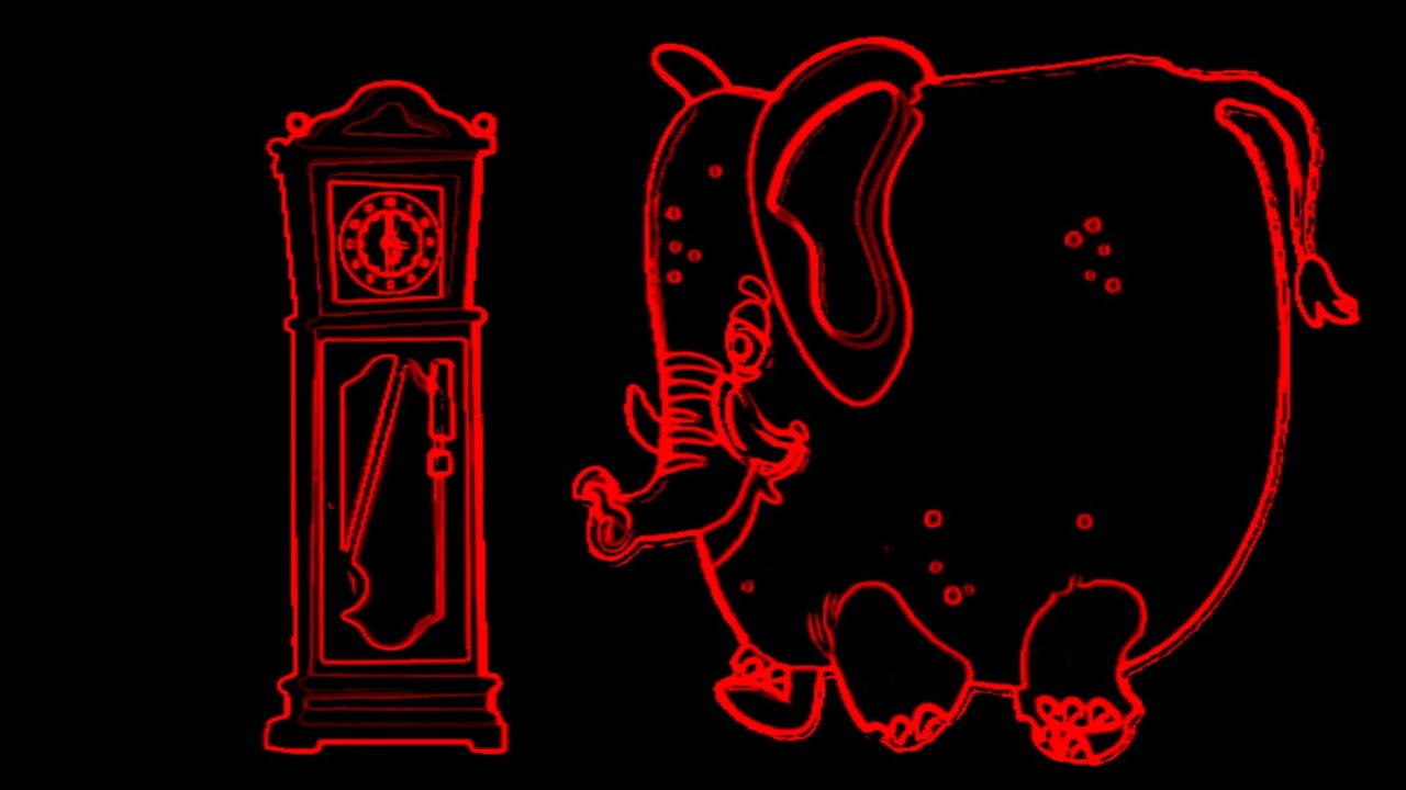 Hickory Dickory Dock All Red Edge Effect ( Video Toturial )