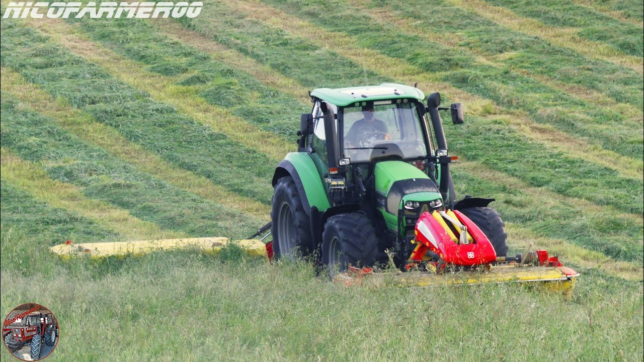 MOWING GRASS | DEUTZ-FAHR 6160 + PÖTTINGER ALPHAMOTION 301 + *NEW* PÖTTINGER NOVADISC 302 | COLUCCI
