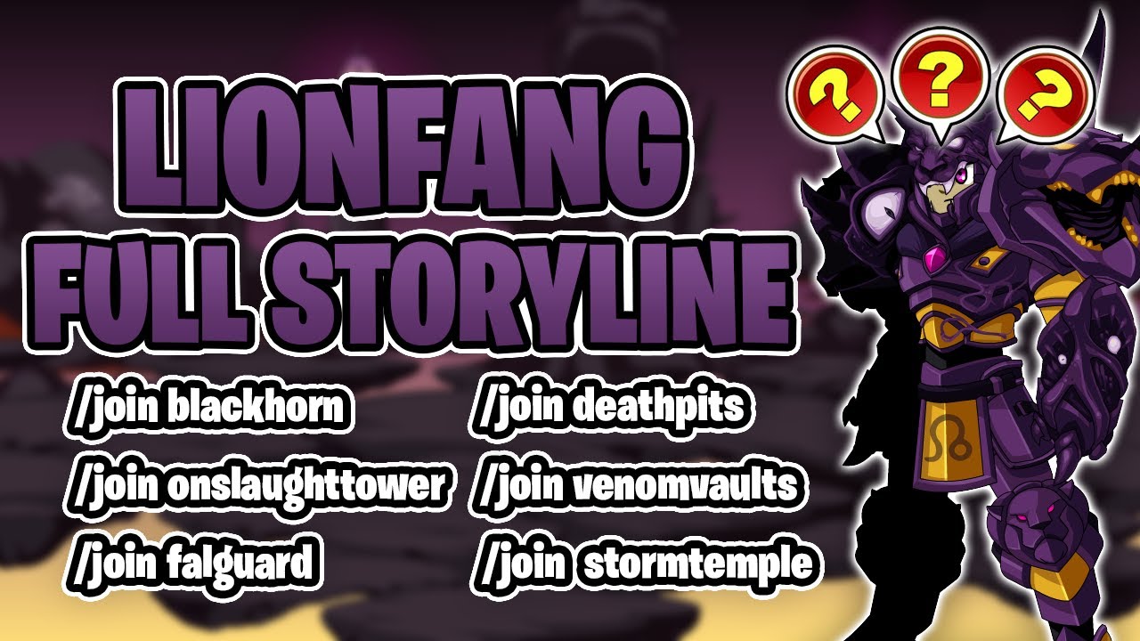Chaos Lord Lionfang FULL Storyline Quest Walkthrough - AQW