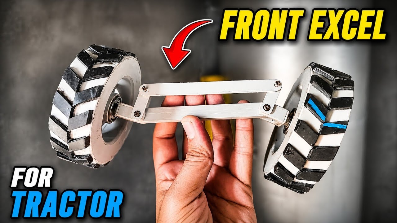 How to make front axle for tractor. how to make tractor. ट्रैक्टर का फ्रंट एक्स कैसे बनाएं|