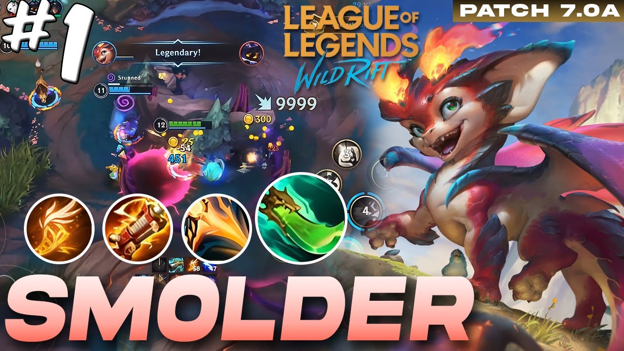Smolder finally arrived at Wild Rift! | Smolder Gameplay #1 | Wild Rift