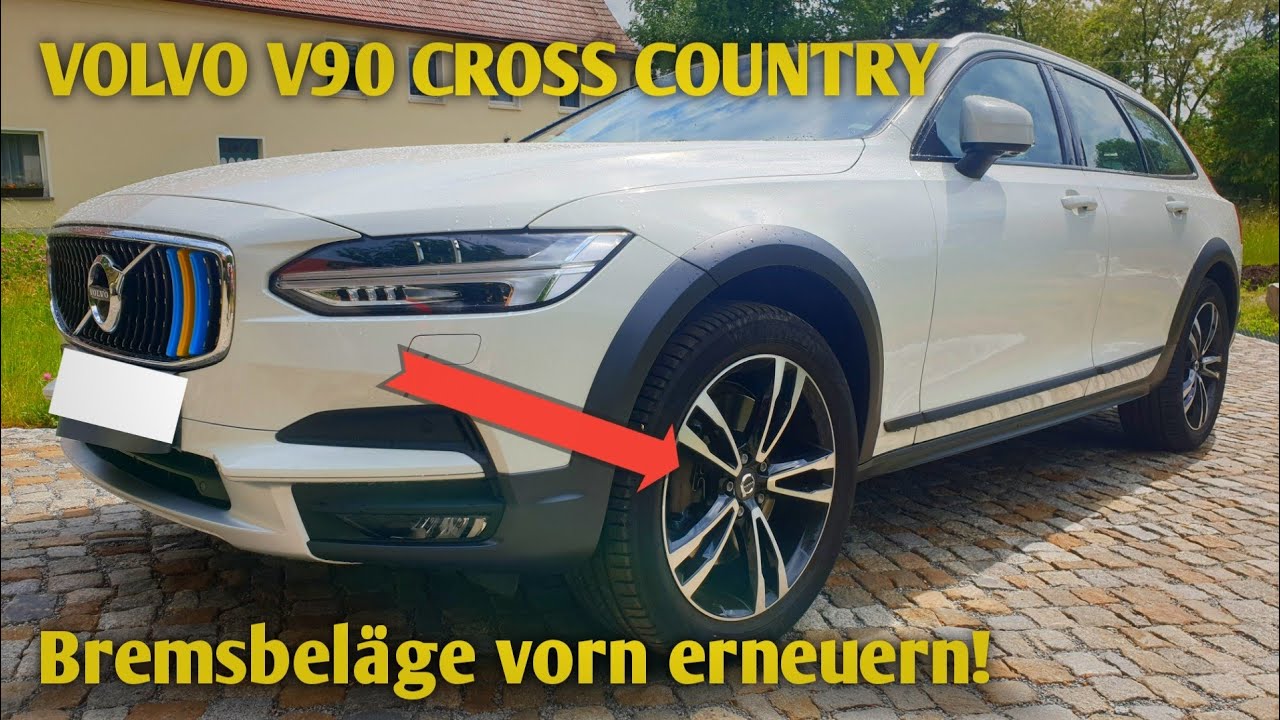 V90 Cross Country Bremsbeläge vorn erneuern, Cross Country, brakepads front replacement