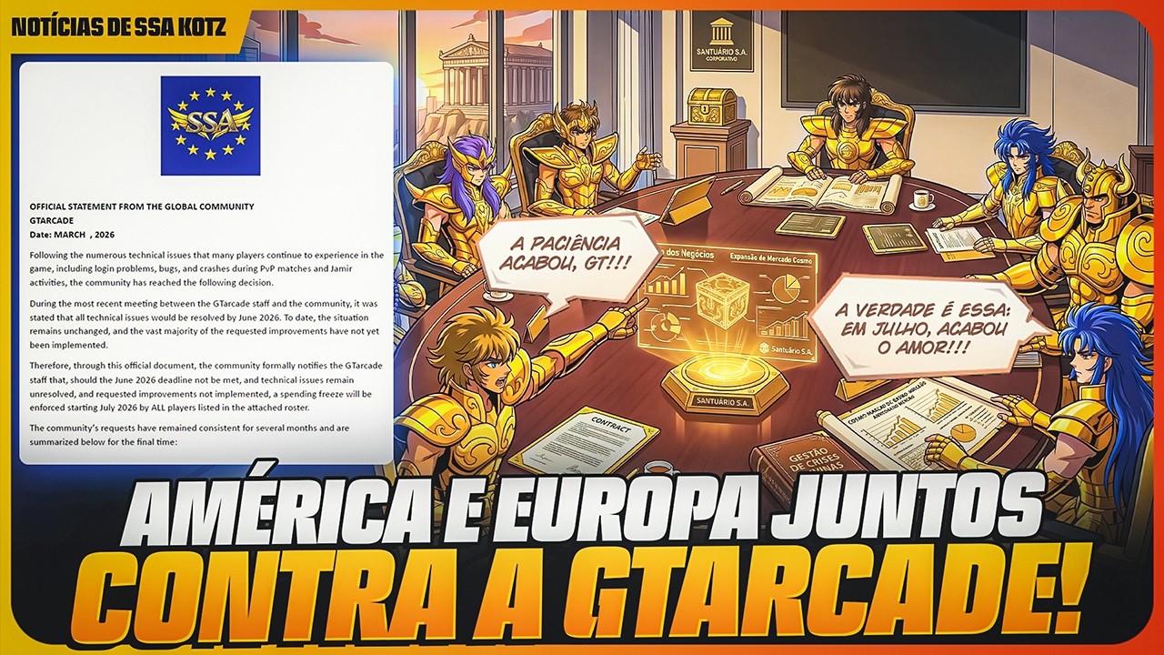 💼💔 ACABOU O AMOR! REPRESENTANTES EUROPA E AMÉRICA SE JUNTAM PARA PRESSIONAR A GTARCADE! 💔💼