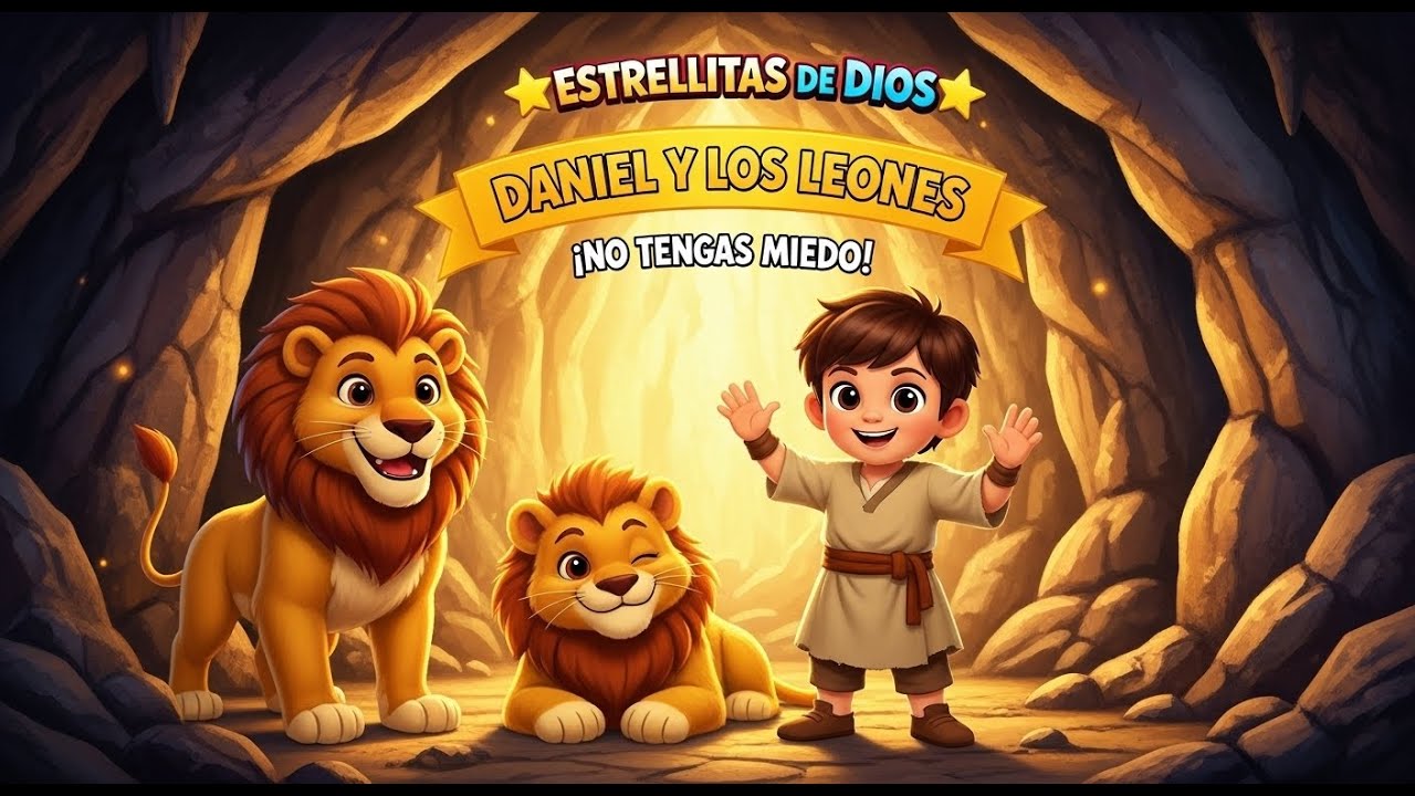 DANIEL EN LA CUEVA DE LOS LEONES 🦁 ¡NO TENGAS MIEDO! | Canción Cristiana Infantil