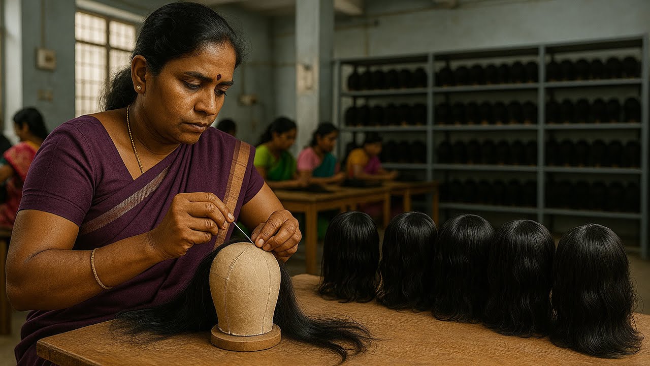 Wig Making | Biggest Human Hair Products Factory in India