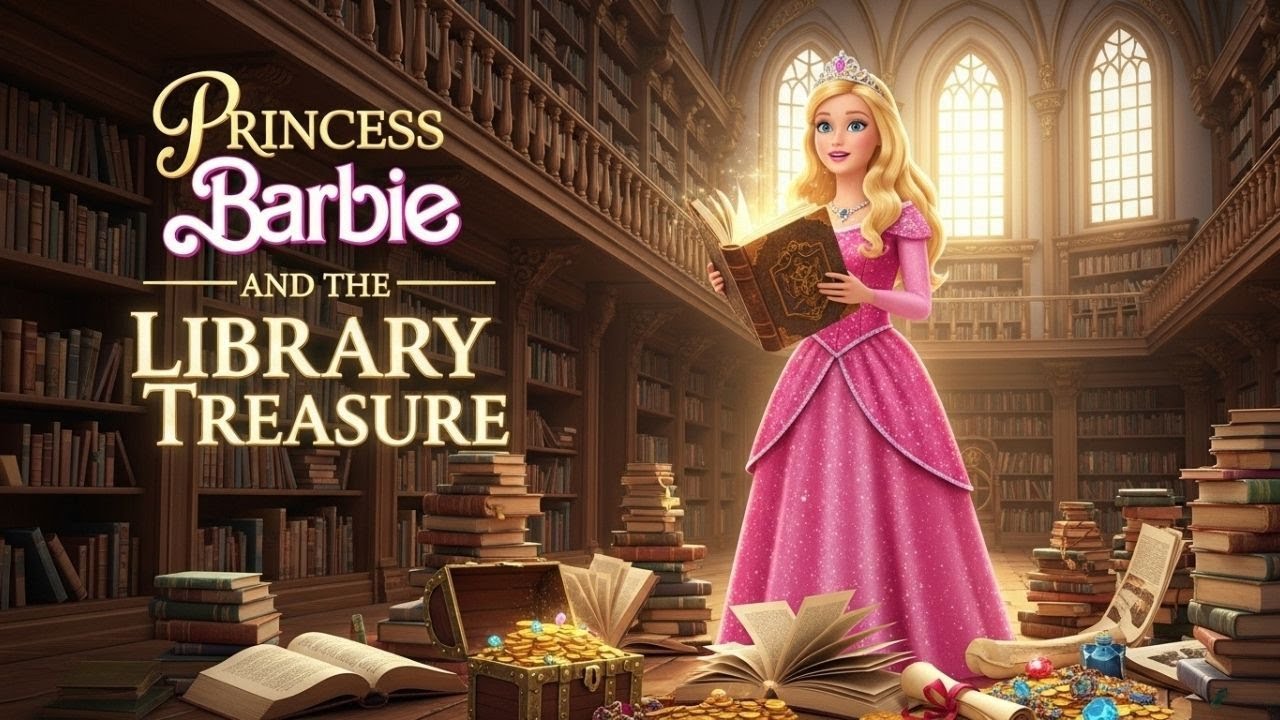 Barbie and the Library Treasure - Fairy tales for Kids - Barbie Stories for Kids #barbiestory