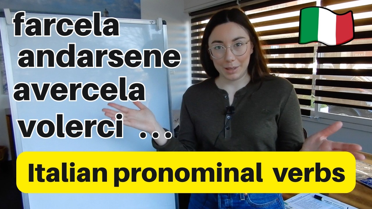 Learn Italian Present Tense Conjugation of 17 Italian Pronominal Verbs (sub)
