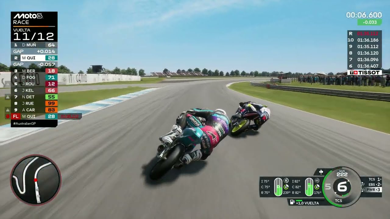 Carrera Moto3 | Phillip Island | 4K