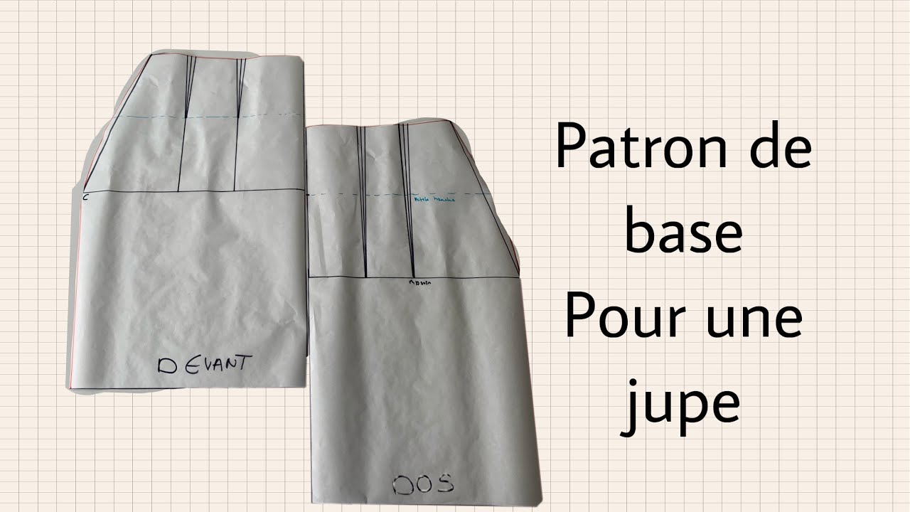 ✂️Comment faire le patron de base pour une jupe✂️