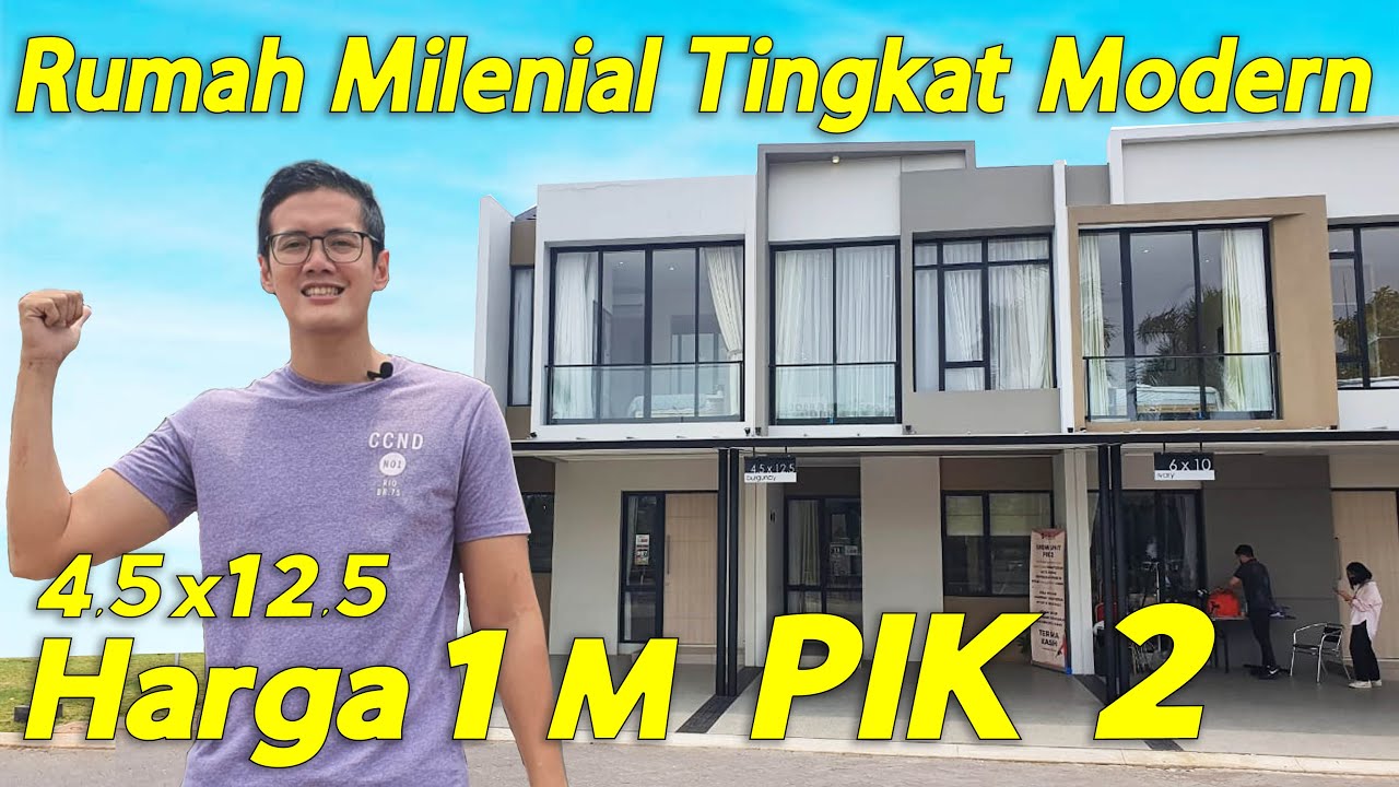 Rumah Tingkat Minimalis Modern Ukuran 4.5 x 12.5 di PIK 2