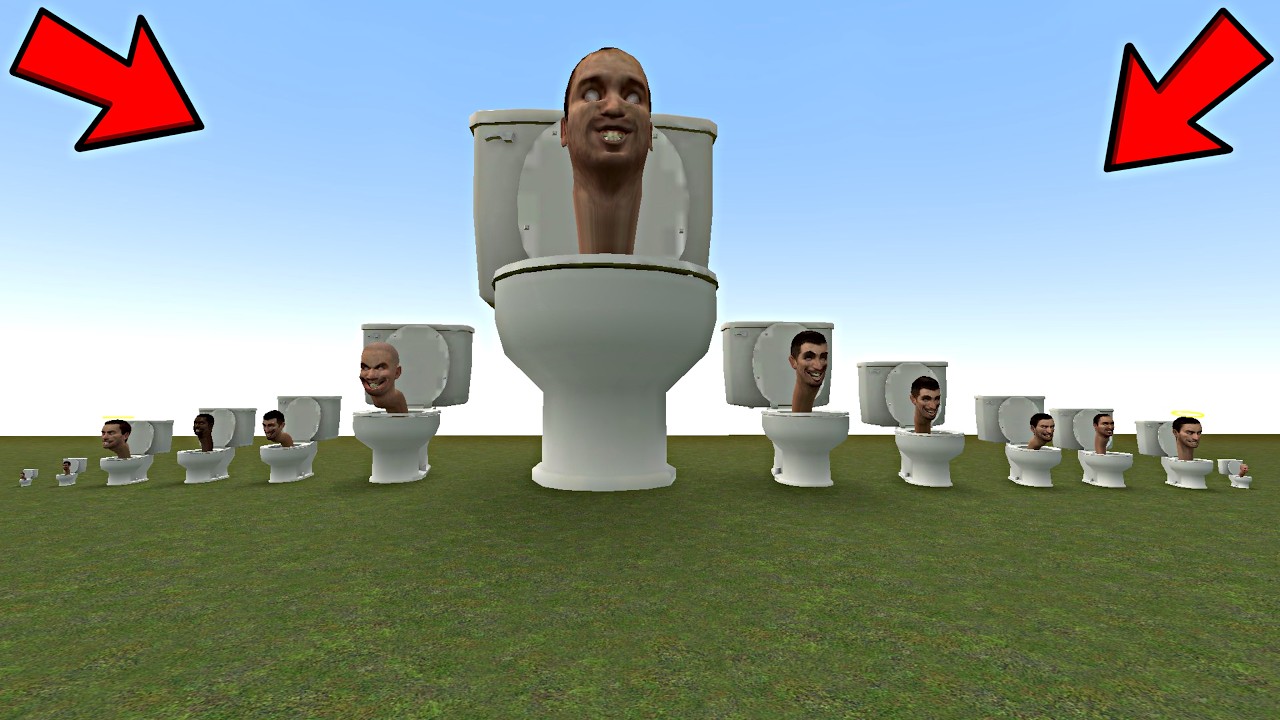 Spartan Kicking All New Skibidi Toilets Memes in the Giant Lava Pit #58 - Garry's Mod