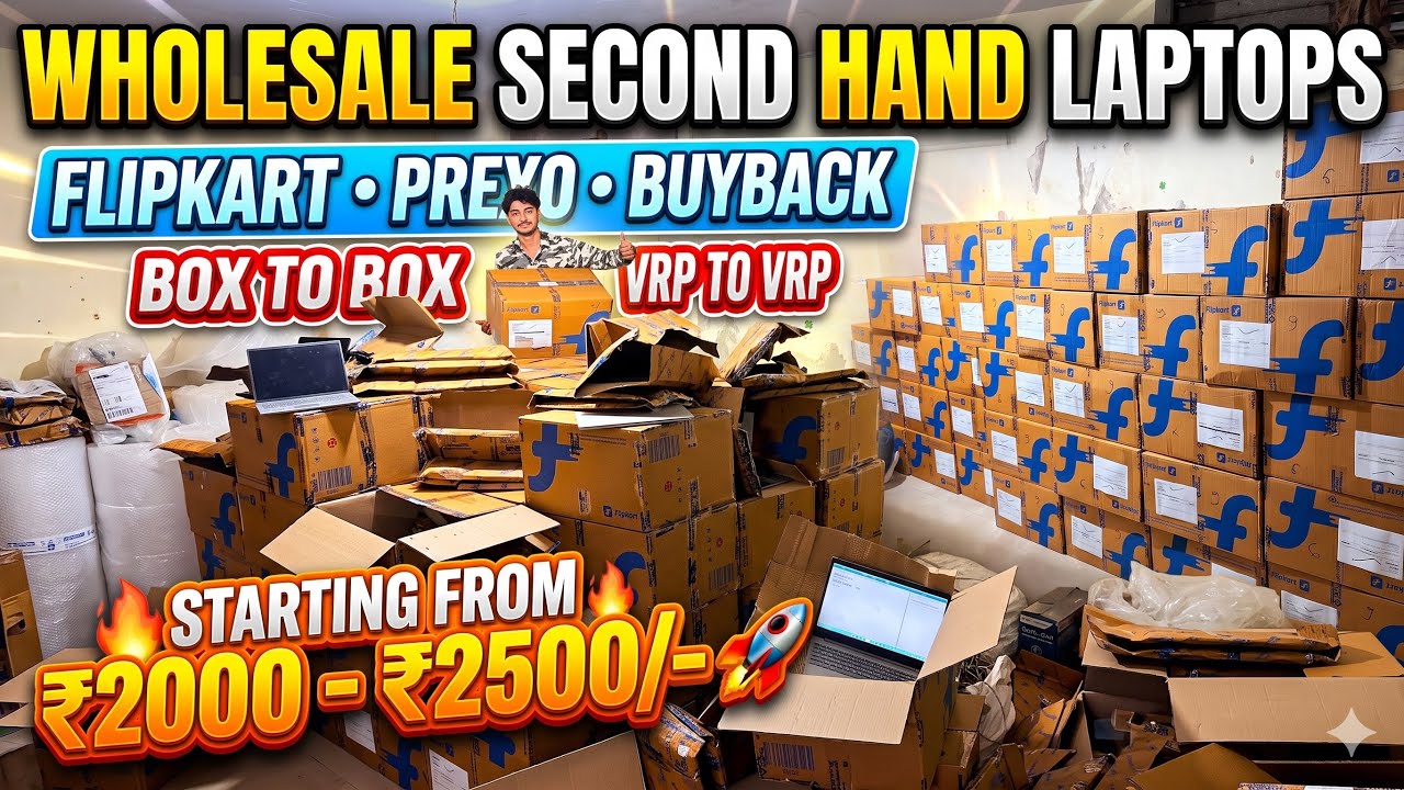 Direct Flipkart Return Laptops Lot 😱 Wholesale Second Hand Laptops | VRP To VRP B2B Deal!