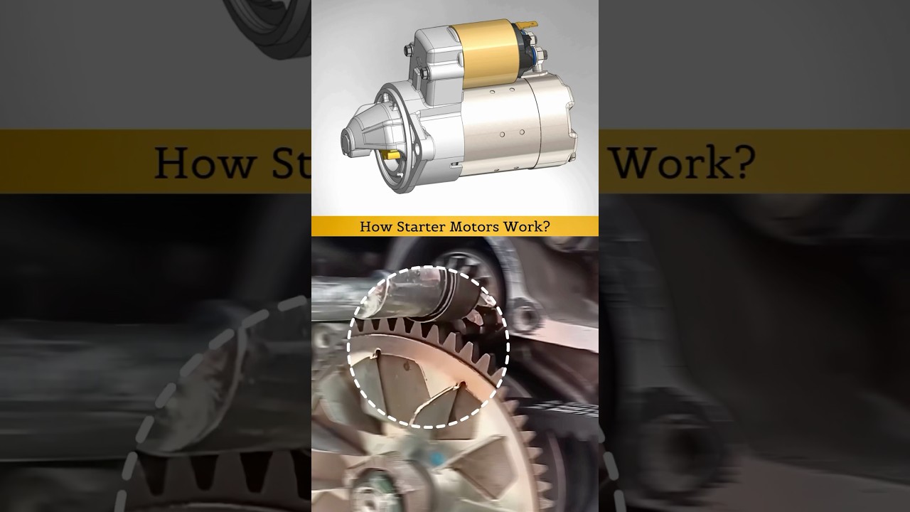 How starter motors work in scooter?