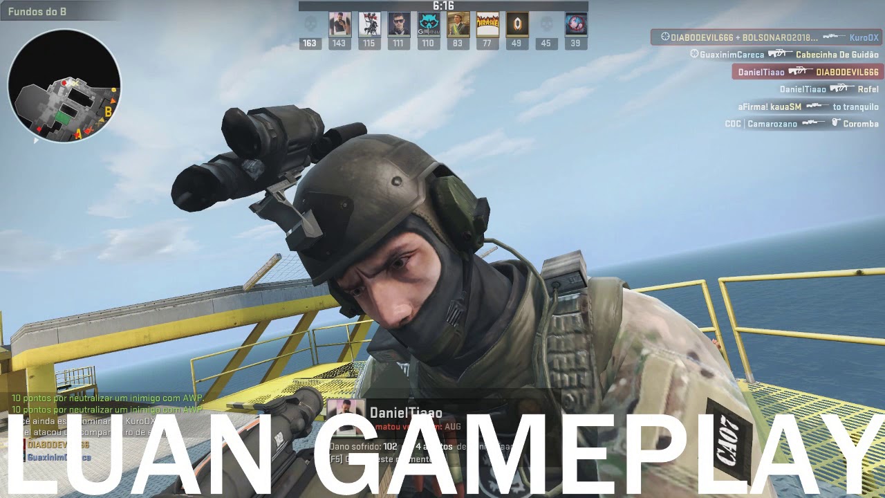 LUAN GAMEPLAYS JOGANDO CS GOL - REI DOS SNAIPERS O RETORNO