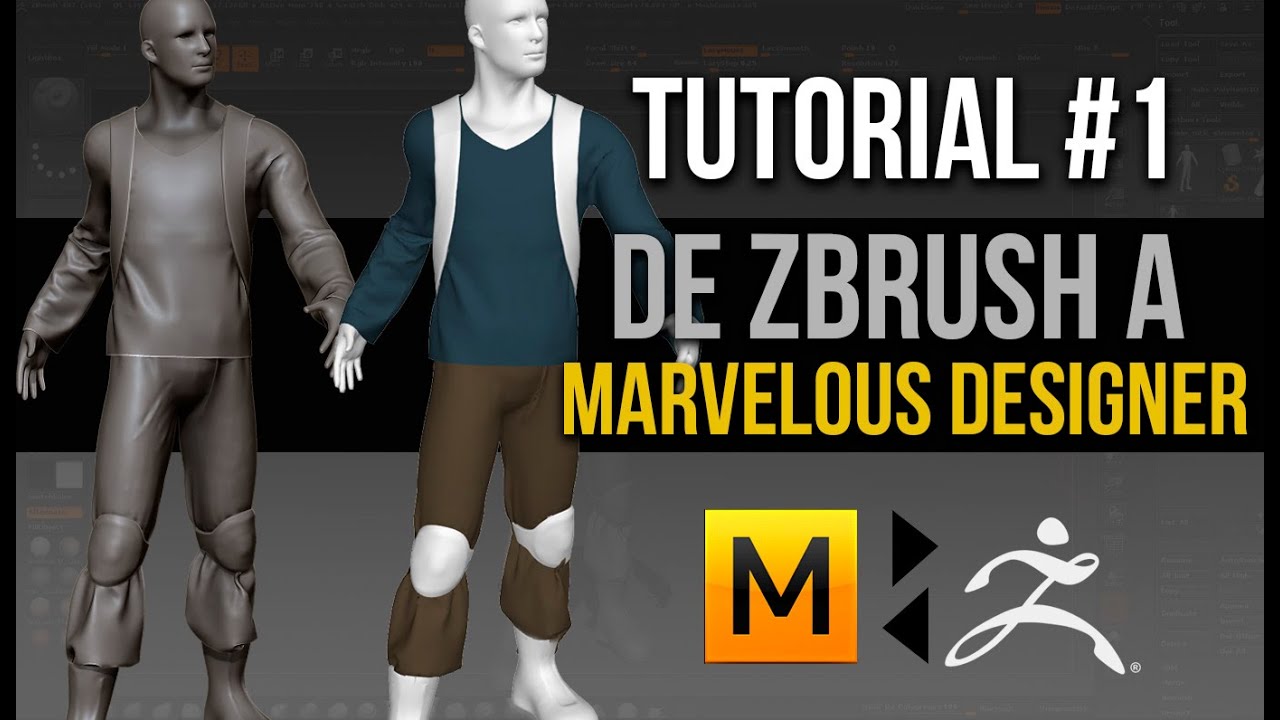Tutorial de Zbrush a Marvelous Designer ::: Parte 1