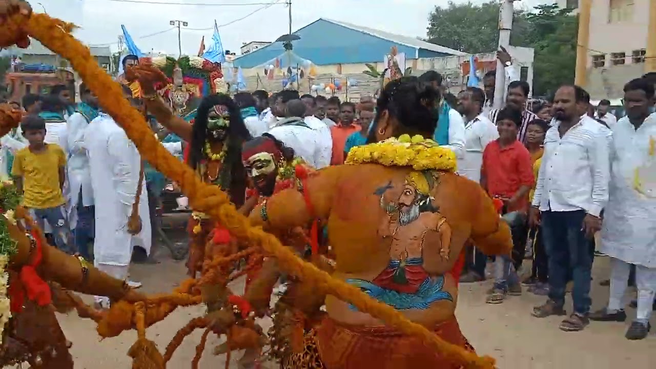 AMBERPET GANGA TEPOTSAVA SHOBAYATARA #pothrajdance