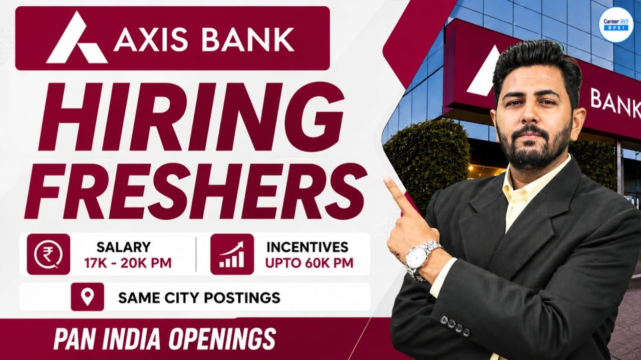Трудоустройство в Axis Bank 2026 | Торговый представитель с работой в своем городе | Найм начинаю...