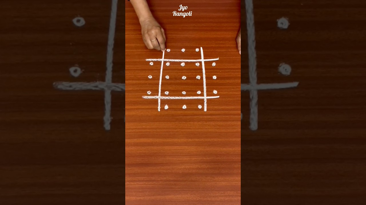 Latest Rangoli🌷#5dotsmuggulu #ytshorts#shorts#rangoli #ytrangoli#kolamrangoli#jyorangoli
