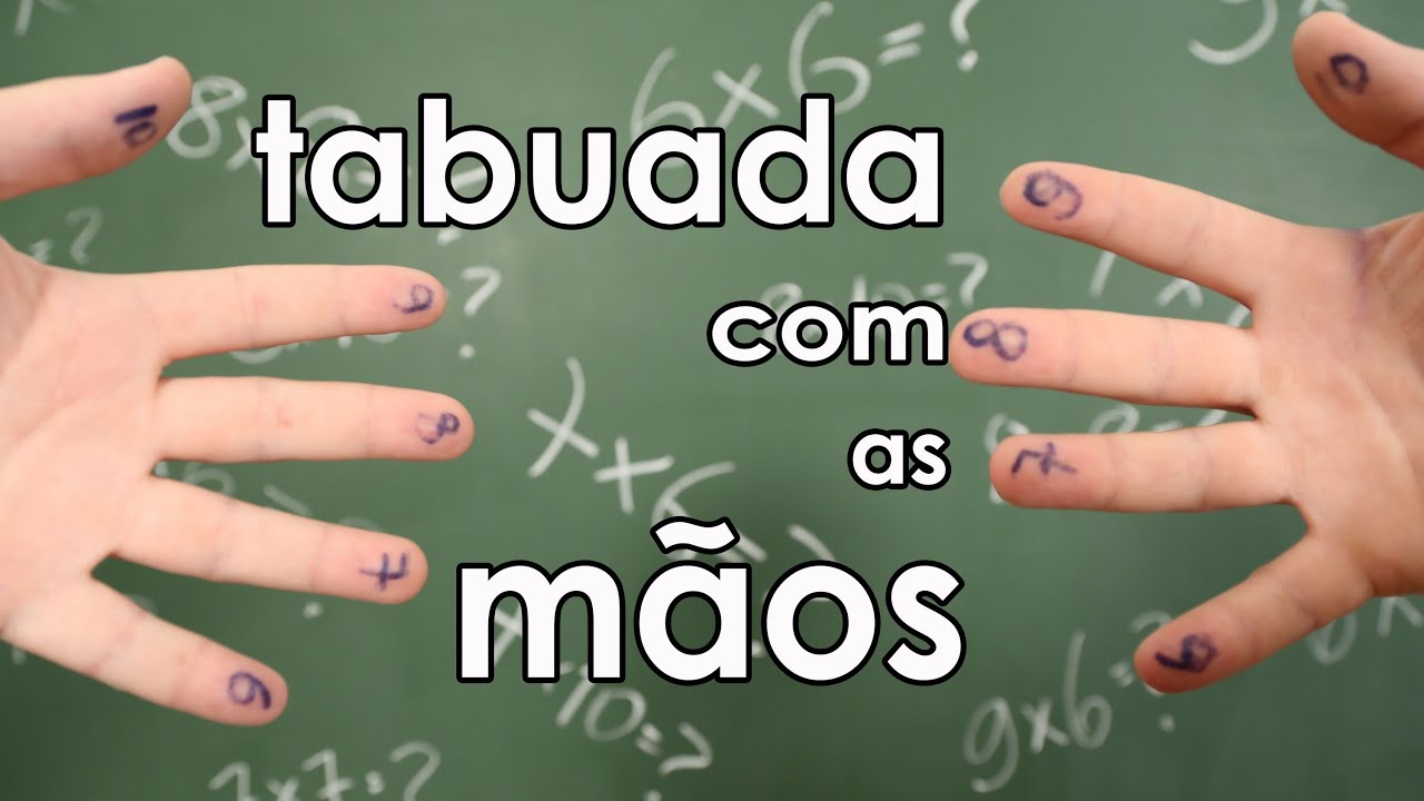 COMO FAZER TABUADA COM AS MÃOS (dica de matemática)