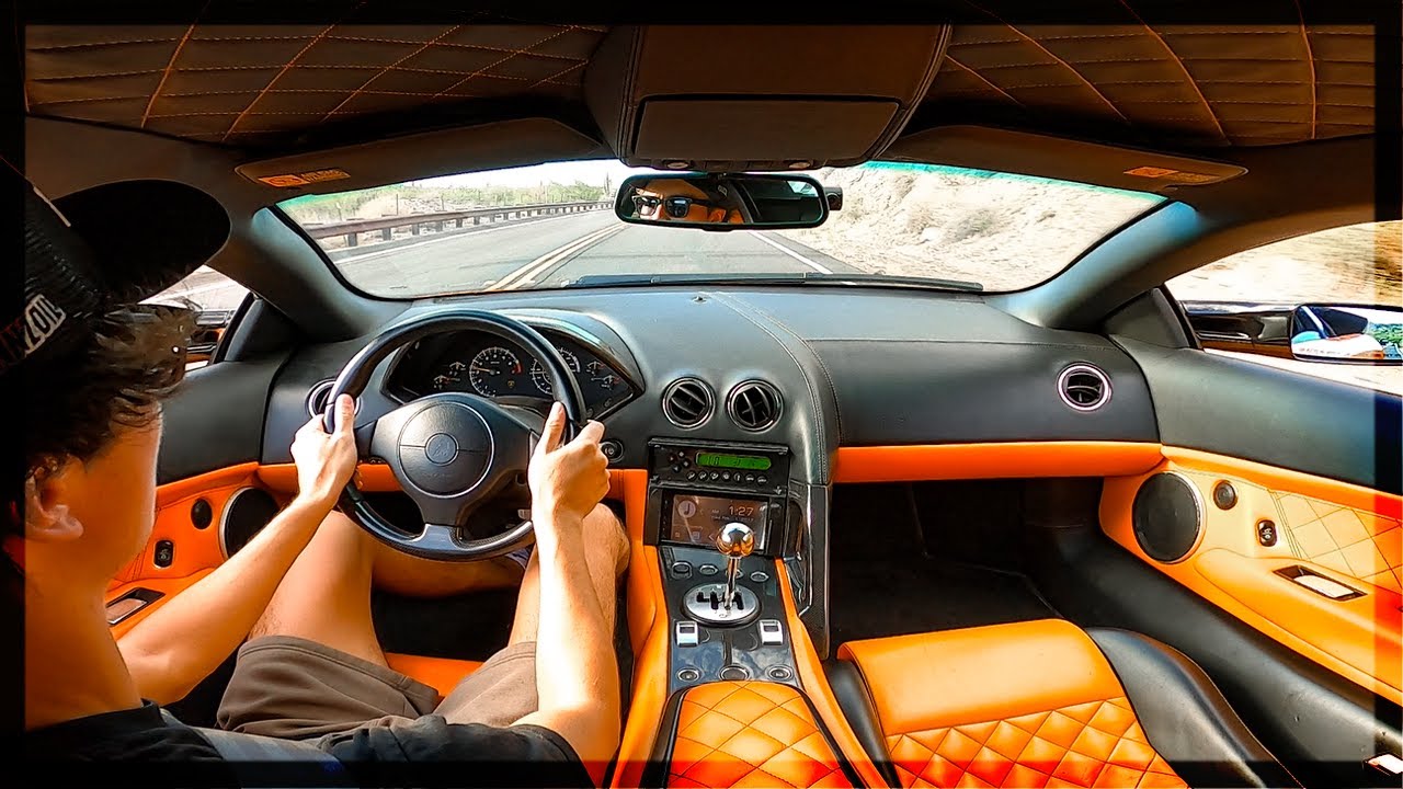 GATED Straight Piped Lamborghini Murcielago LP640 POV Drive