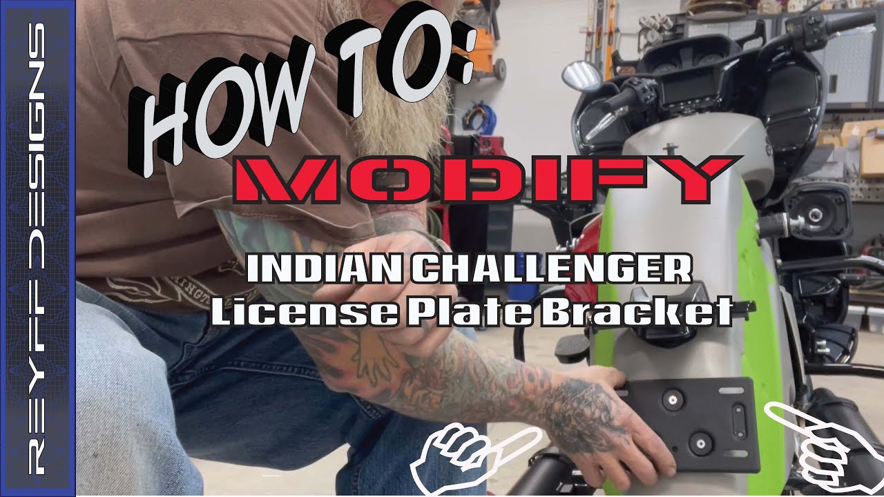 How to modify a LICENSE PLATE BRACKET on a 2023 Indian Pursuit #33