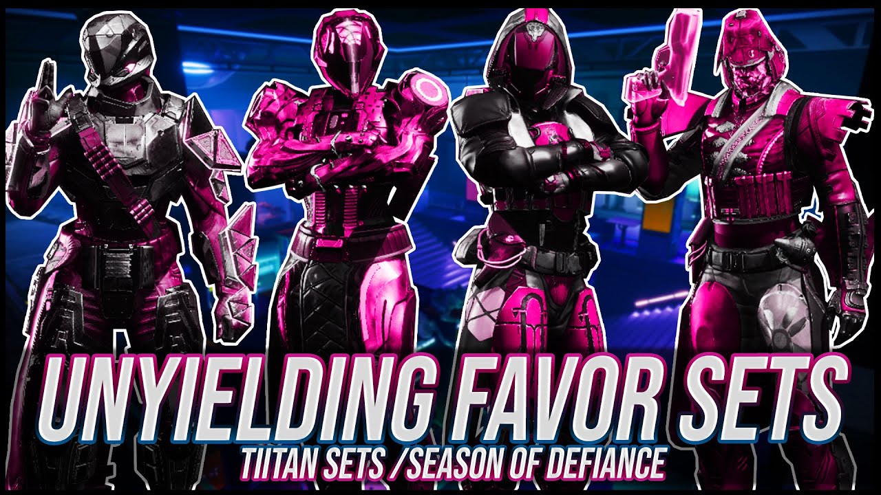 Destiny 2: Titan Unyielding Favor Sets| Lightfall