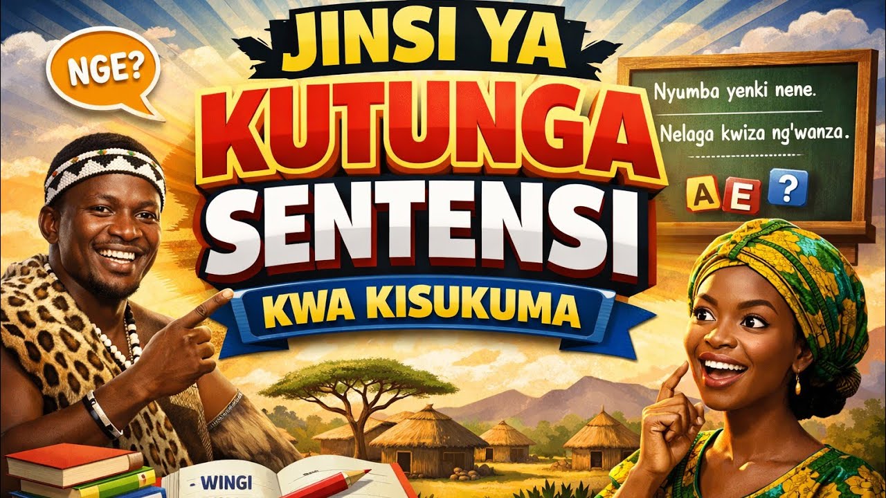 NJIA ZA KUTUNGA SENTENSI KWA KISUKUMA (HAKUNA ANAEIJUA SIRI HII) sehemu ya 1