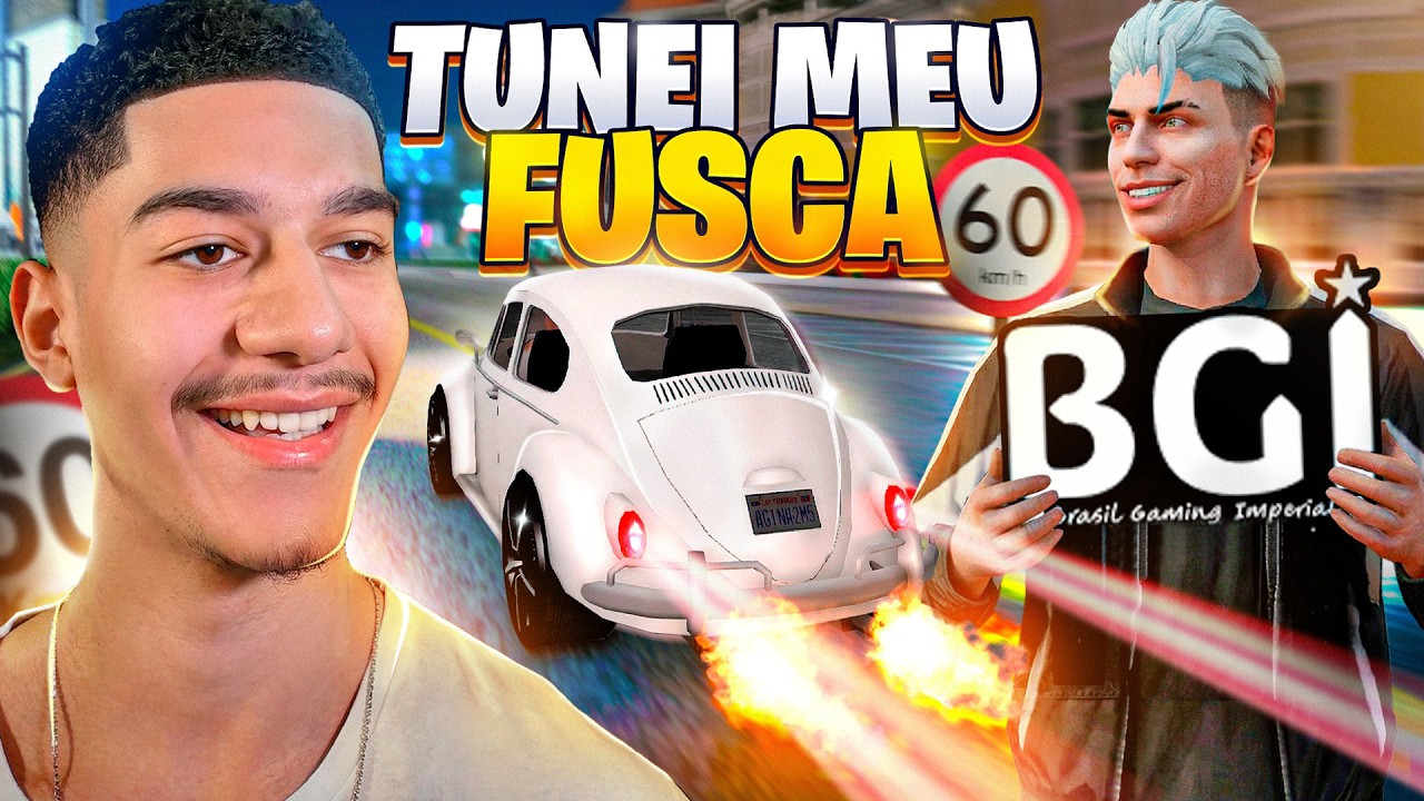 Deixei meu fusca TUNADO! Jogando MTA RP no BRASIL GAMING IMPERIAL - GTA MTA RP